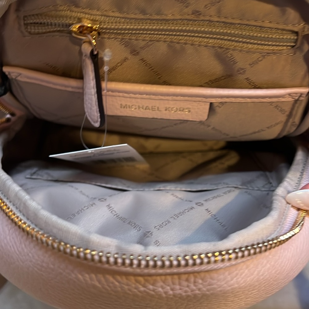 BRAND NEW micheal kors backpack in pink still with tags gold accents** - Picture 2 of 6